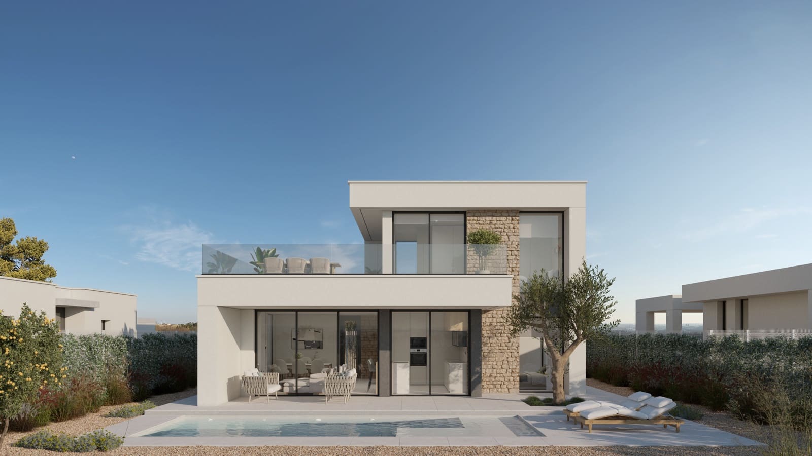 Chalet de 3 habitaciones en Hacienda del Alamo en venta con piscina - 432.199 € (Ref: 9372212)