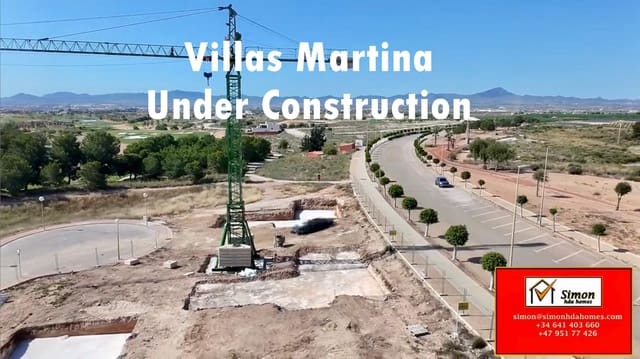 3 bedroom Villa for sale in Hacienda del Alamo, Fuente Alamo de Murcia with pool garage - € 344,900 (Ref: 9386613)