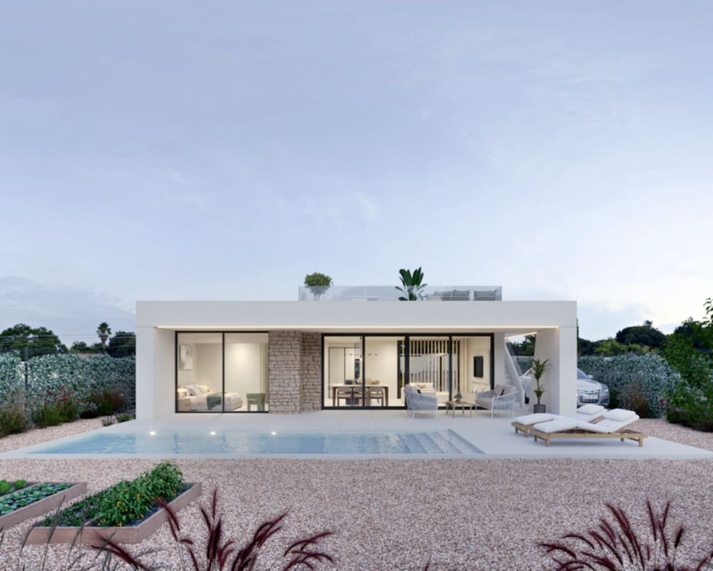 3 makuuhuone Huvila myytävänä paikassa Hacienda del Alamo mukana uima-altaan 
autotalli - 335 500 € (Ref: 9467629)