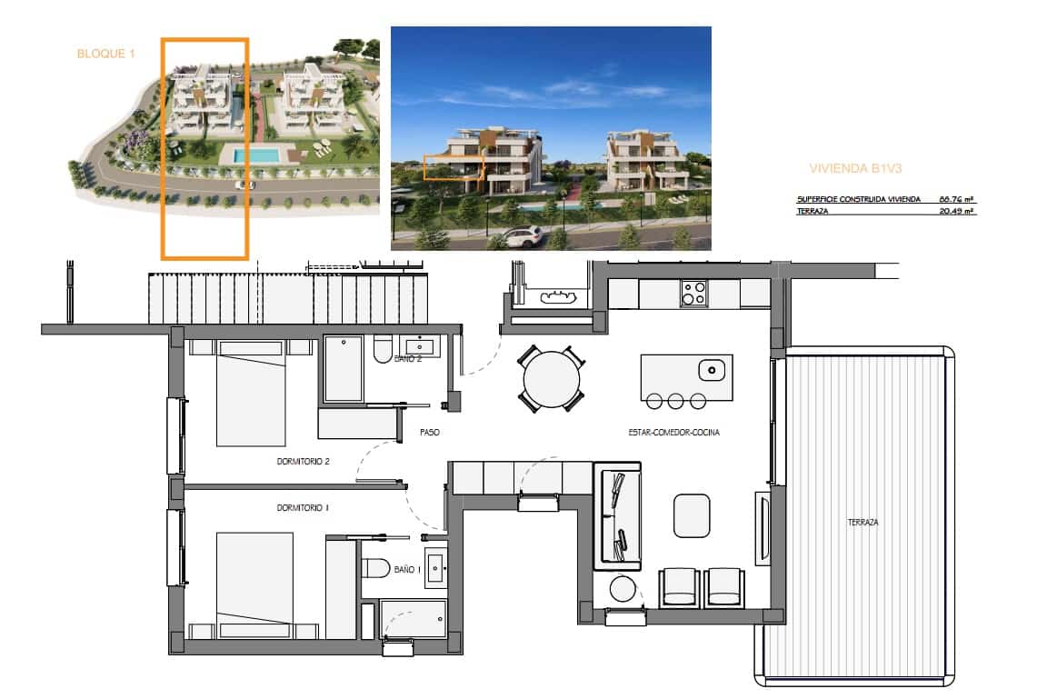 2 bedroom Apartment for sale in Hacienda del Alamo with pool garage - € 196,000 (Ref: 9523271)