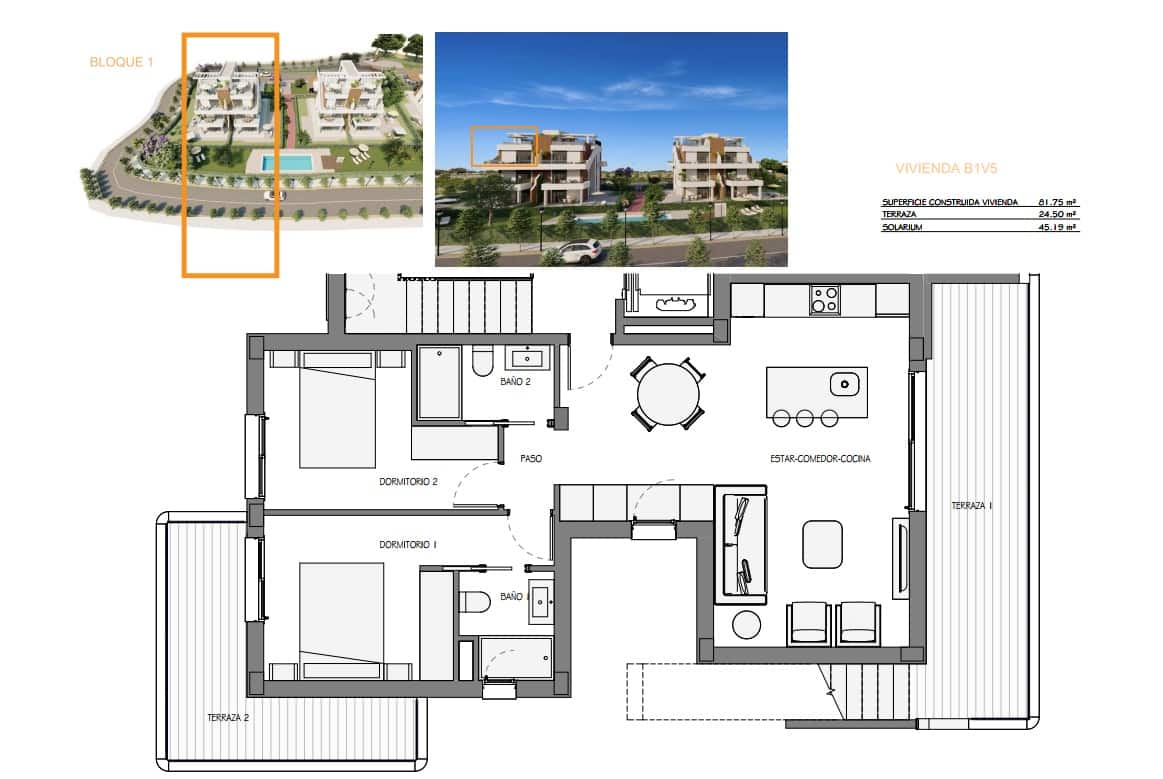 2 bedroom Apartment for sale in Hacienda del Alamo with pool garage - € 196,000 (Ref: 9523271)