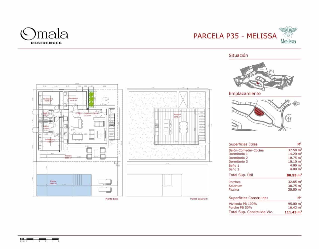 3 soverom Villa til salgs i Hacienda del Alamo med svømmebasseng garasje - € 395 000 (Ref: 9913689)
