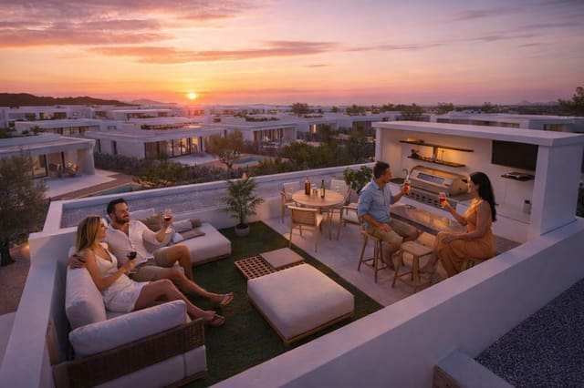 Apartamento de 2 habitaciones en Hacienda del Alamo, Fuente Alamo de Murcia en venta con piscina garaje - 207.900 € (Ref: 9990913)