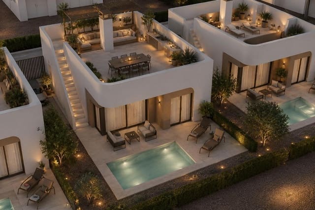 2 bedroom Villa for sale in Hacienda del Alamo, Fuente Alamo de Murcia with pool - € 310,000 (Ref: 9990918)