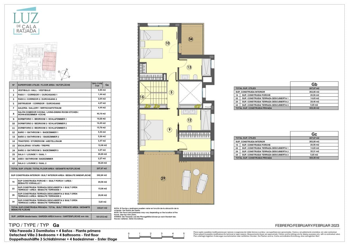 3 quarto Moradia em Banda para venda em Cala Ratjada com piscina - 1 135 000 € (Ref: 7776015)