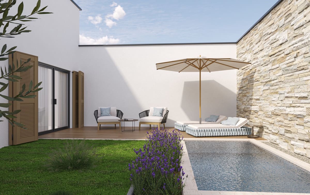 2 soveværelse Rækkehus til salg i Colonia de Sant Jordi med swimmingpool - € 680.000 (Ref: 8309931)