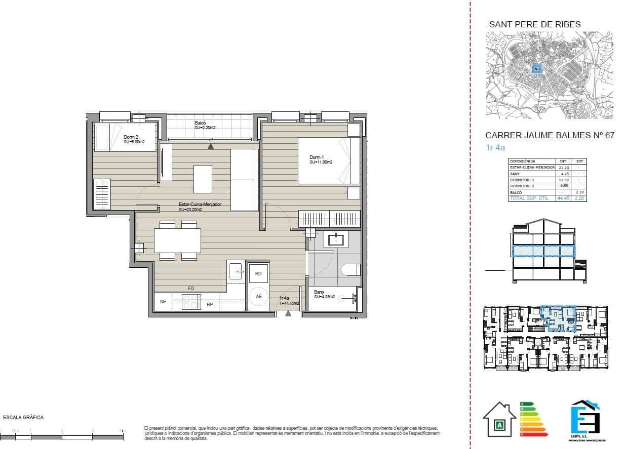 2 sypialnia Mieszkanie na sprzedaż w Sant Pere de Ribes - 229 000 € (Ref: 10049407)