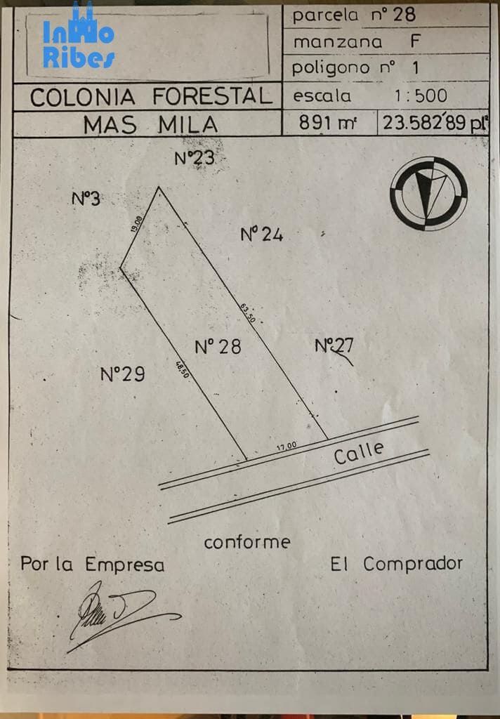 Byggegrund til salg i Olivella - € 55.000 (Ref: 9799377)