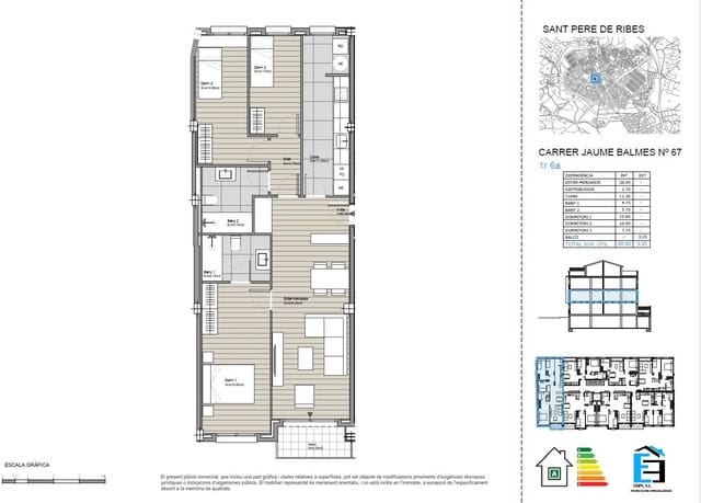 3 quarto Apartamento para venda em Sant Pere de Ribes com garagem - 359 000 € (Ref: 9913244)