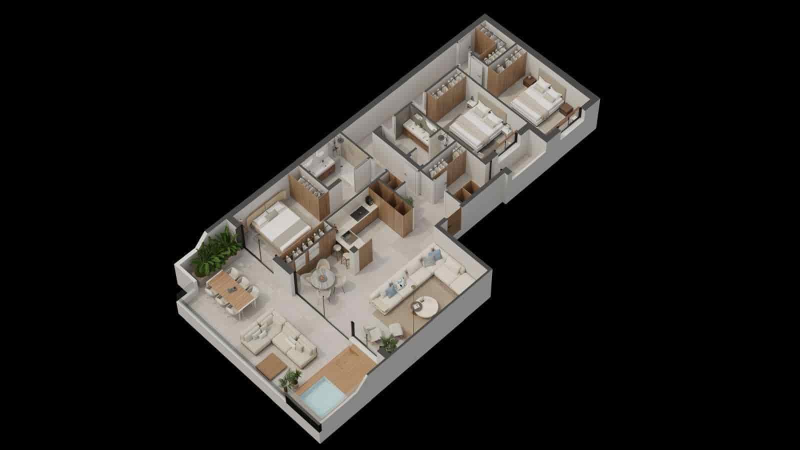 3 bedroom Flat for sale in Aguilas with pool garage - € 320,000 (Ref: 10013362)