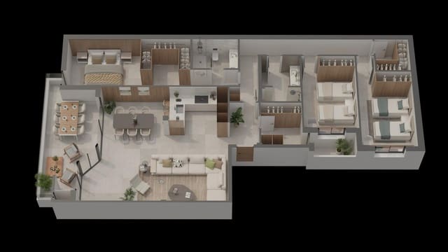 3 camera da letto Appartamento in vendita in Aguilas con piscina garage - 320.000 € (Rif: 10013362)