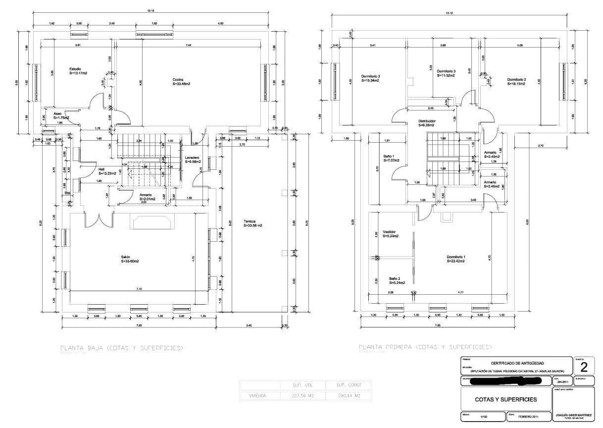 5 slaapkamer Finca/Landhuis te koop in Aguilas met zwembad garage - € 450.000 (Ref: 9188407)