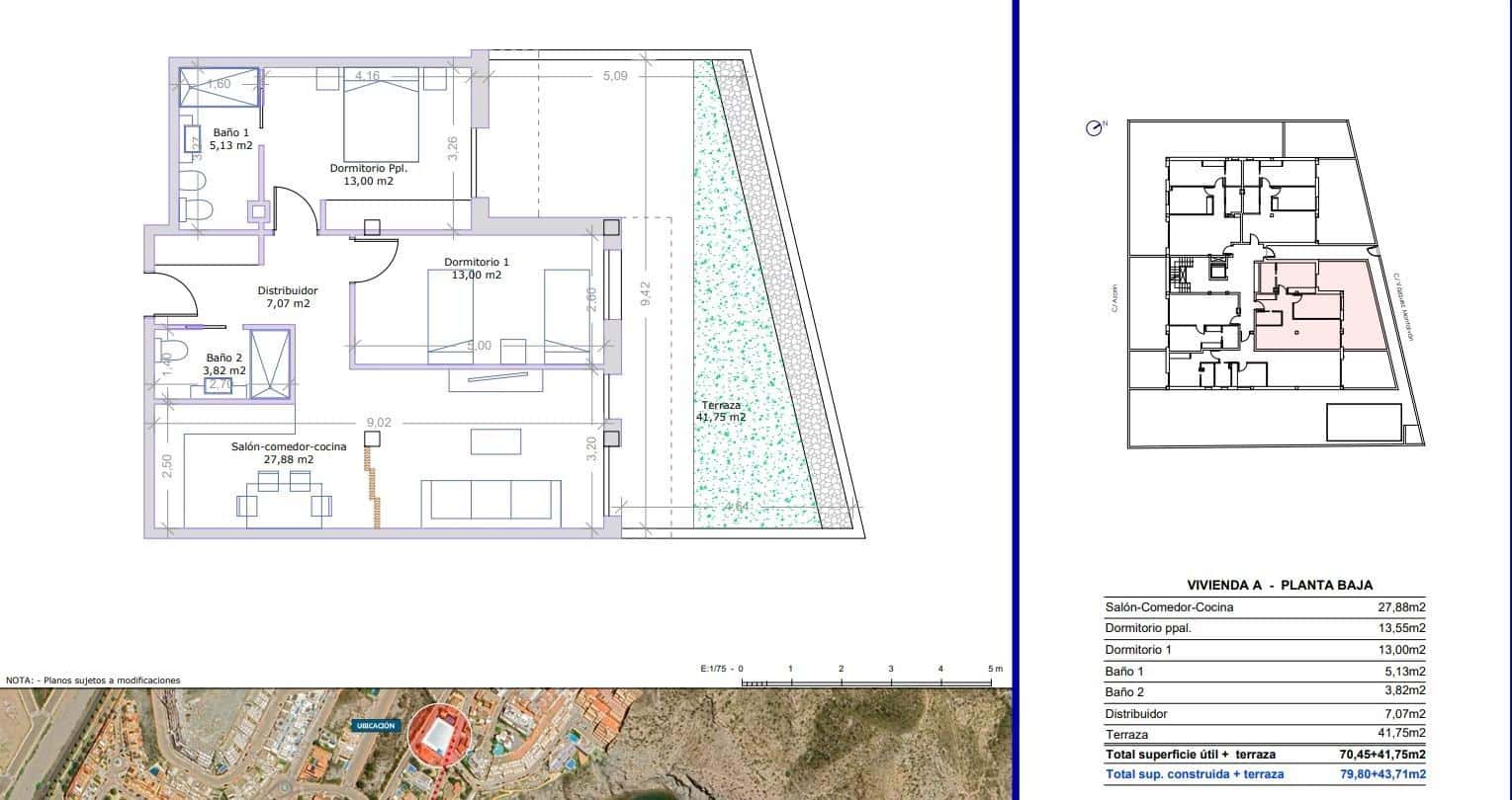 2 slaapkamer Flat te koop in Aguilas met zwembad garage - € 285.000 (Ref: 9446317)
