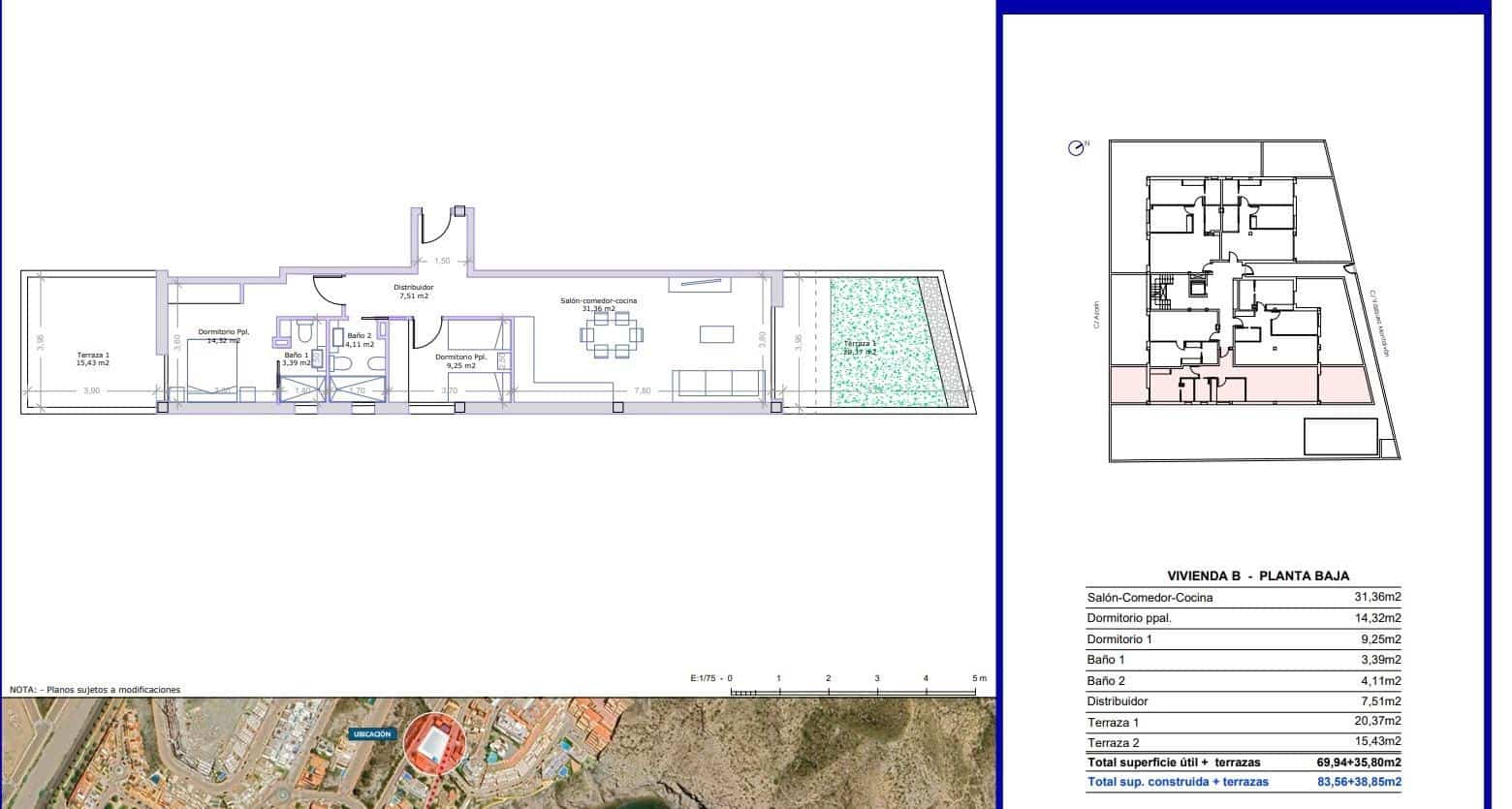 2 chambre Appartement à vendre à Aguilas avec piscine garage - 280 000 € (Ref: 9446318)
