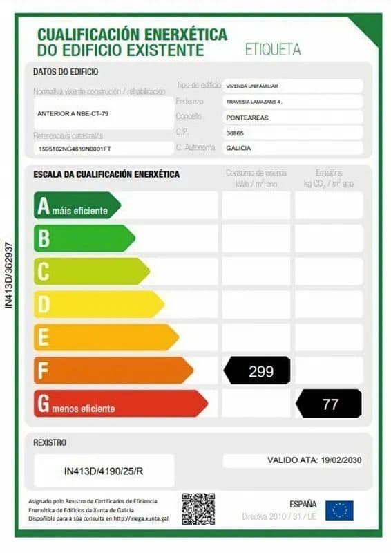 4 Zimmer Villa zu verkaufen in Ponteareas - 250.000 € (Ref: 9727086)