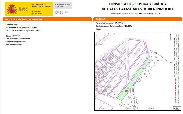 Działka budowlana na sprzedaż w Terrassa - 52 000 € (Ref: 9908352)