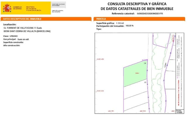 Terreno para Construção para venda em Sant Cebrià de Vallalta - 60 000 € (Ref: 9908687)