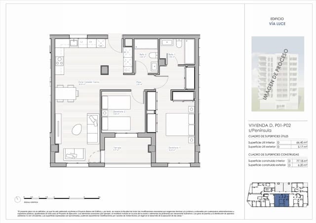 2 soverom Leilighet til salgs i Sur, Castelló de la Plana med svømmebasseng - € 224 000 (Ref: 10009104)