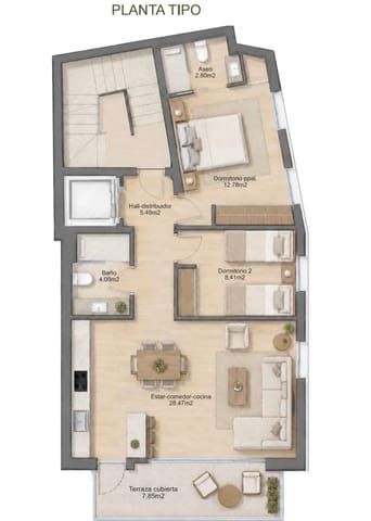 2 camera da letto Appartamento in vendita in Benicarló - 210.000 € (Rif: 10044823)