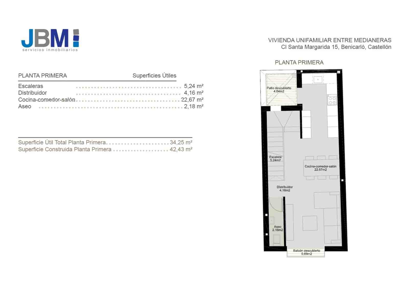 Casa de 2 habitaciones en Benicarló en venta con garaje - 200.000 € (Ref: 10159697)