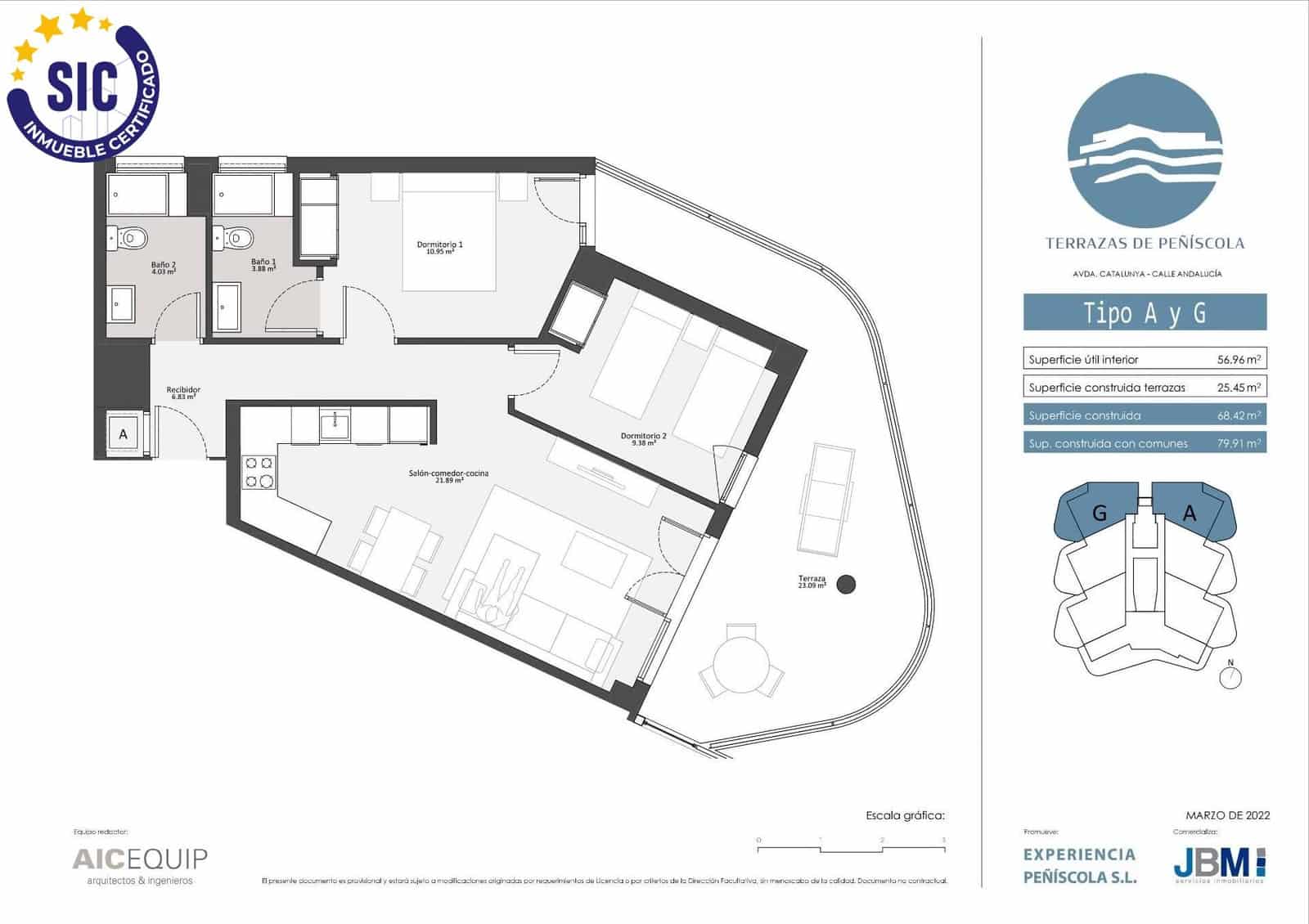 2 soveværelse Lejlighed til salg i Peniscola med swimmingpool garage - € 245.000 (Ref: 10162277)
