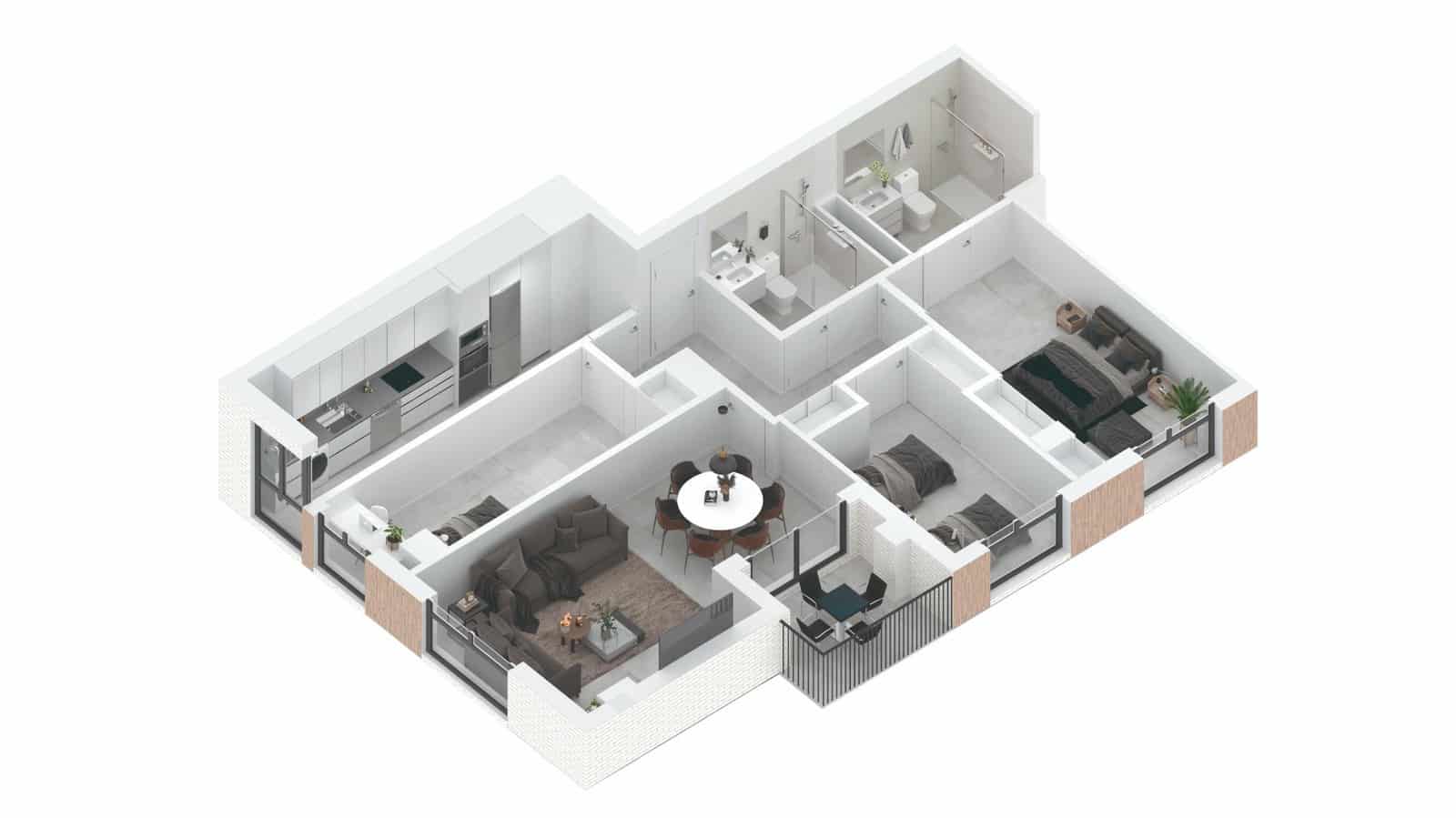 3 soveværelse Penthouse til salg i Castello de la Plana - € 270.000 (Ref: 8468035)