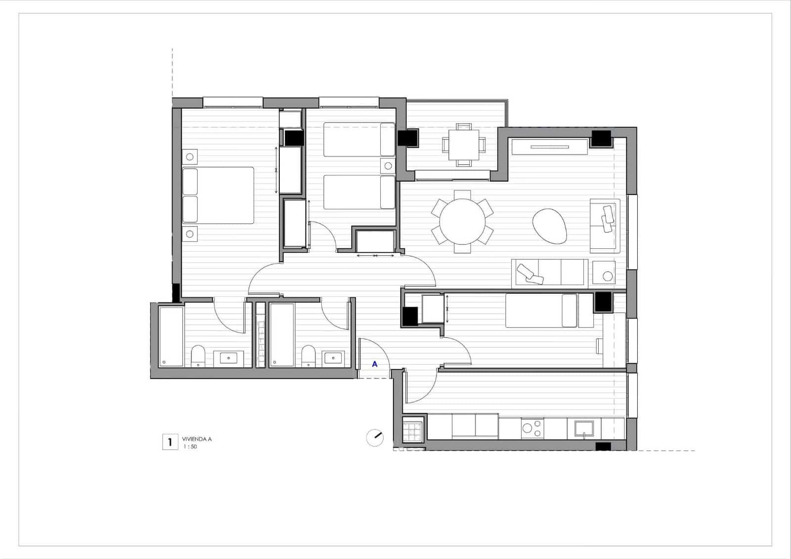 3 soverom Penthouse til salgs i Castello de la Plana - € 295 000 (Ref: 8468035)