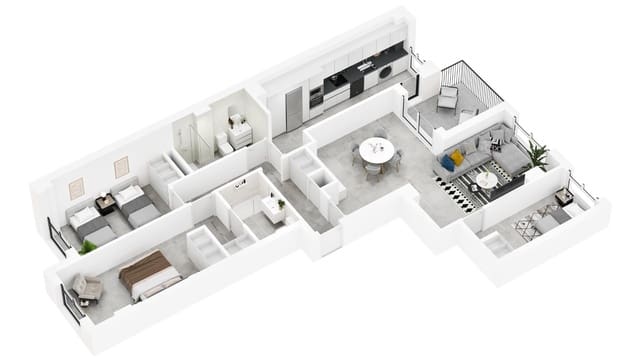 3 chambre Appartement à vendre à Sur, Castelló de la Plana - 263 000 € (Ref: 8666345)