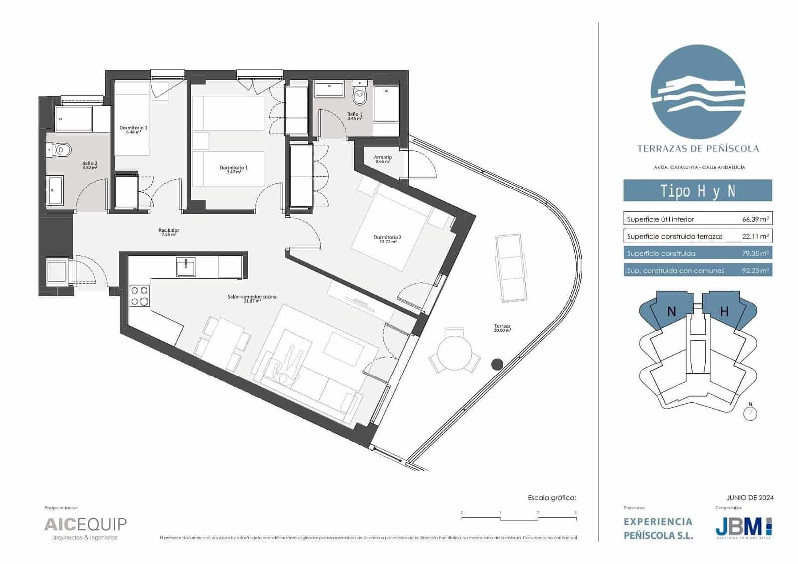 3 soverom Leilighet til salgs i Peniscola med svømmebasseng - € 259 000 (Ref: 8845480)
