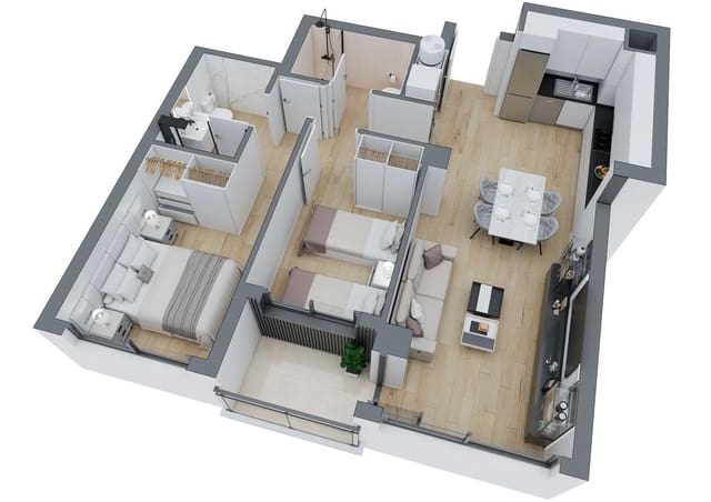 2 soverom Leilighet til salgs i Oeste, Castelló de la Plana - € 167 790 (Ref: 9153858)