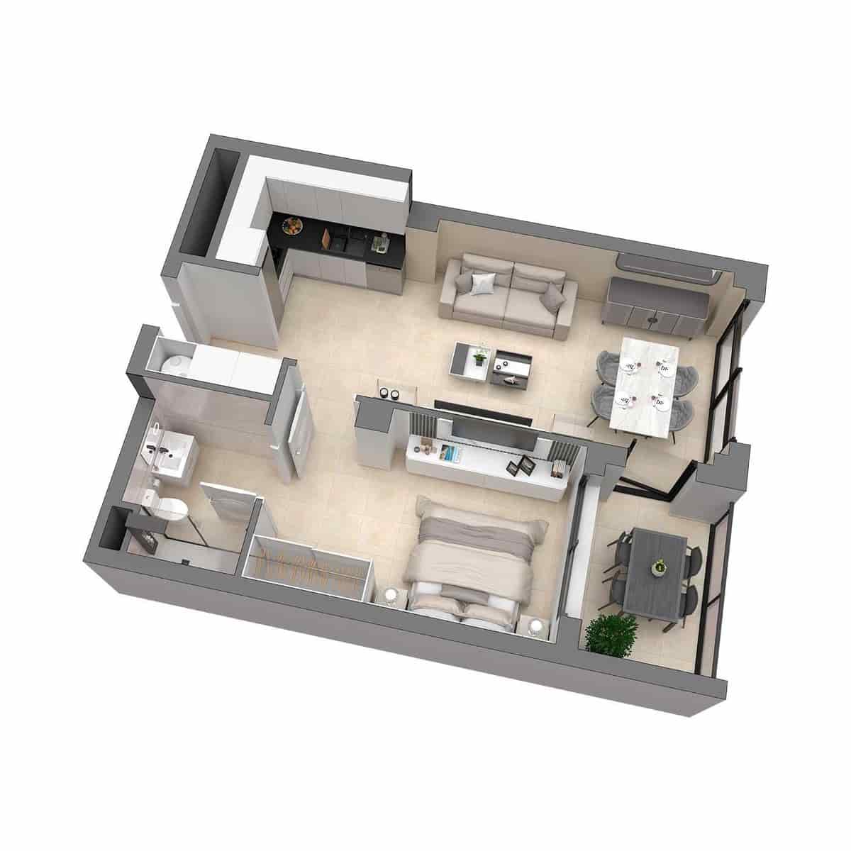 1 soveværelse Lejlighed til salg i Castello de la Plana med swimmingpool - € 180.899 (Ref: 9153859)