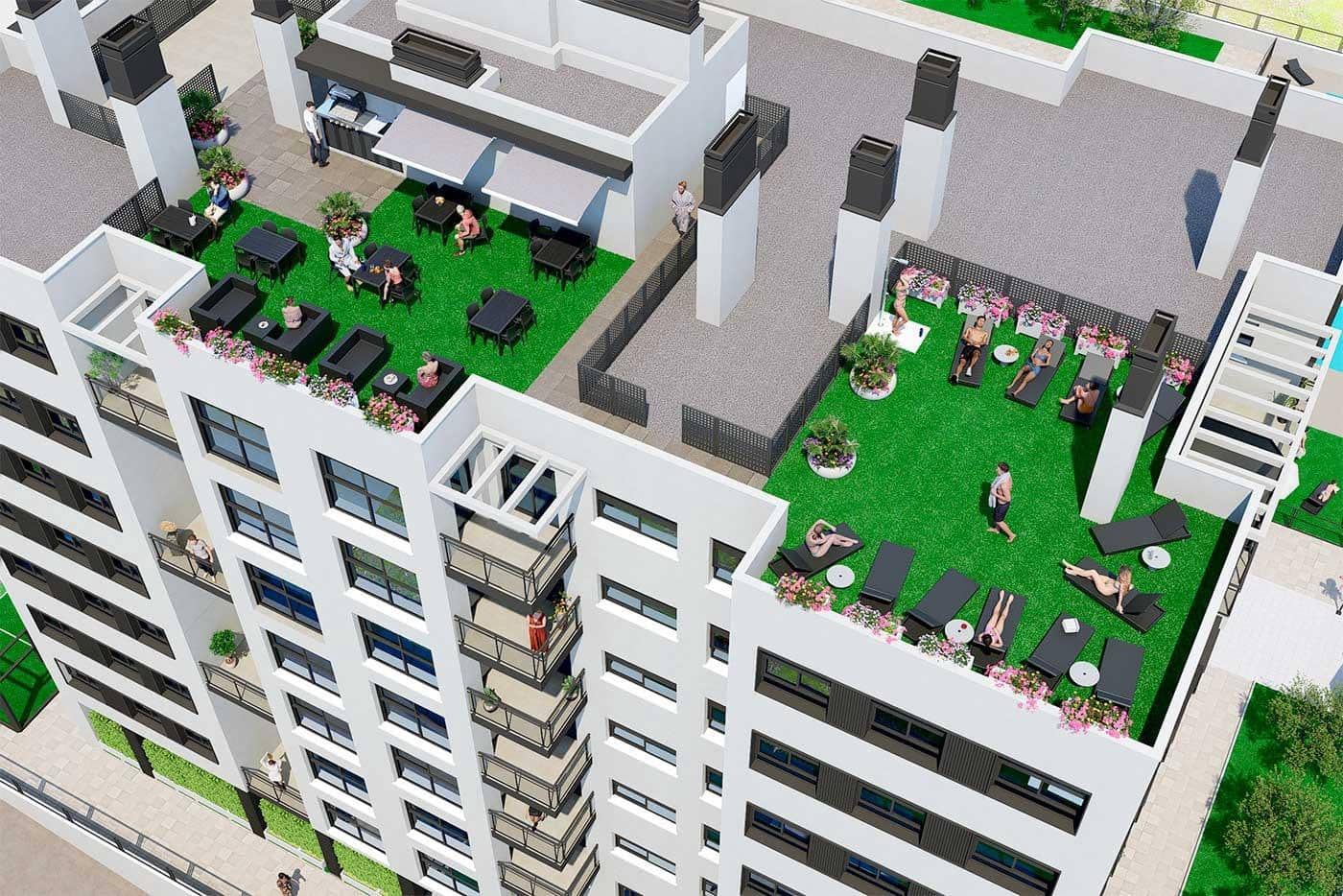 3 chambre Appartement à vendre à Castello de la Plana avec piscine - 249 899 € (Ref: 9153860)