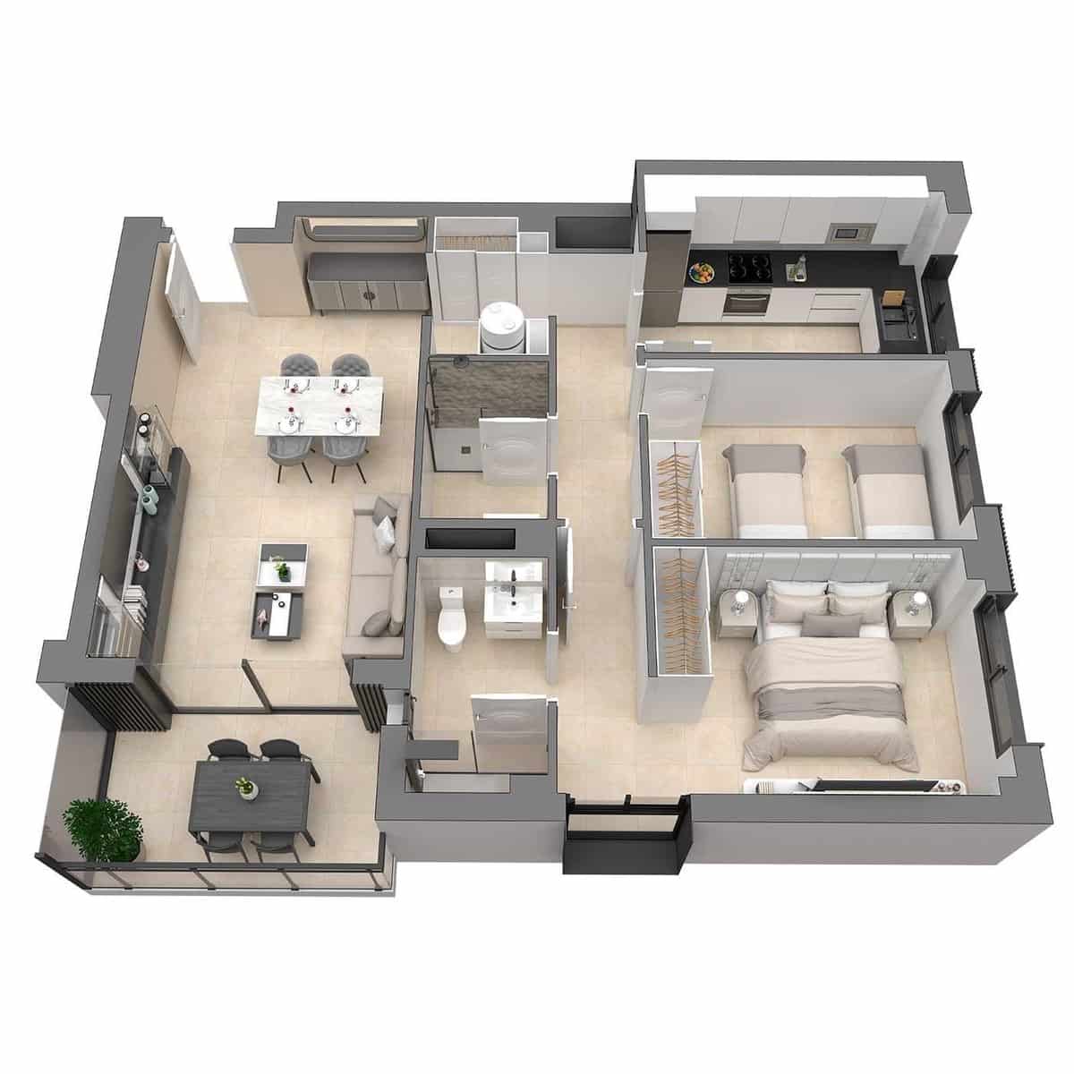 2 soveværelse Lejlighed til salg i Castello de la Plana med swimmingpool - € 226.900 (Ref: 9153861)