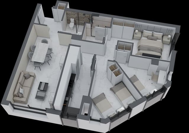 3 chambre Appartement à vendre à Sur, Castelló de la Plana - 224 947 € (Ref: 9153864)