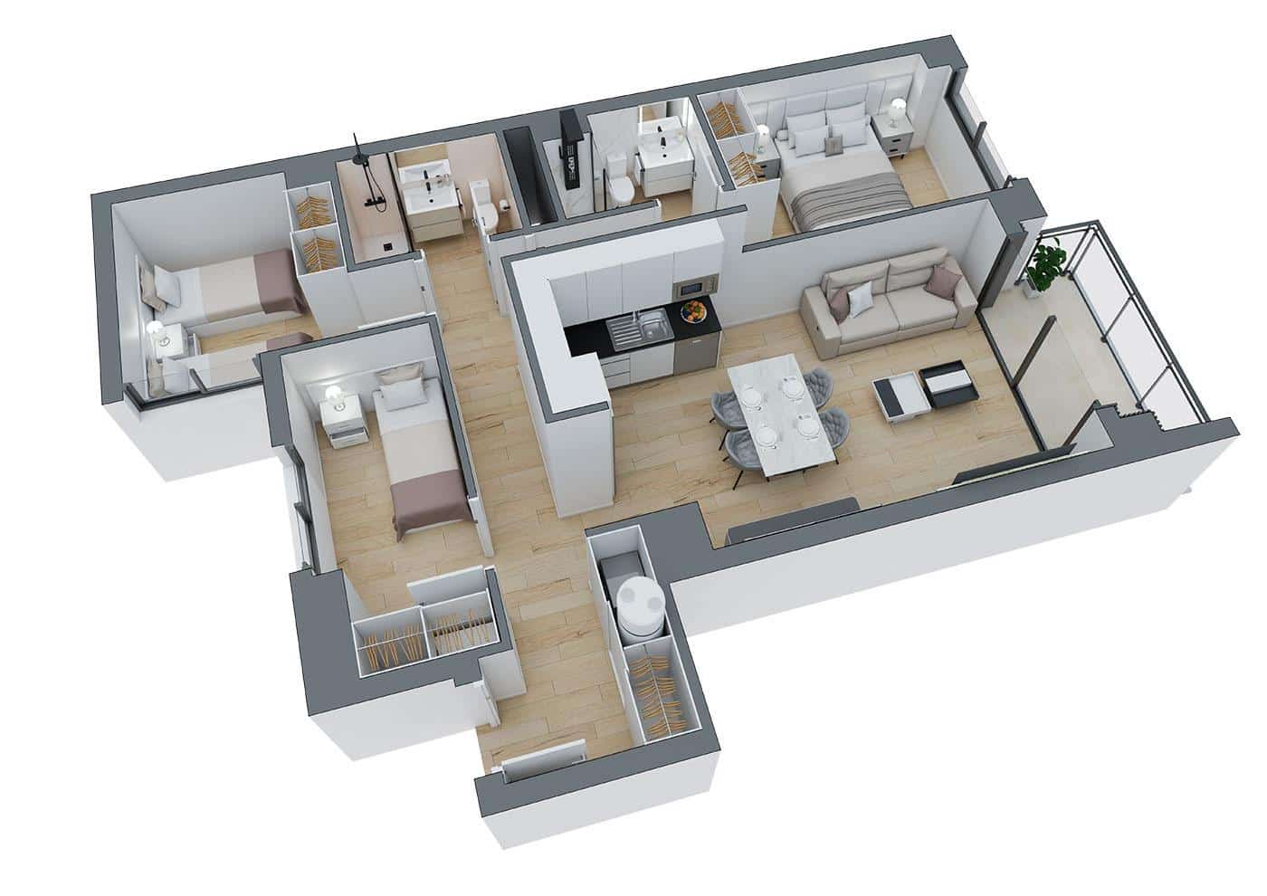 3 bedroom Flat for sale in Castello de la Plana with garage - € 243,168 (Ref: 9163669)