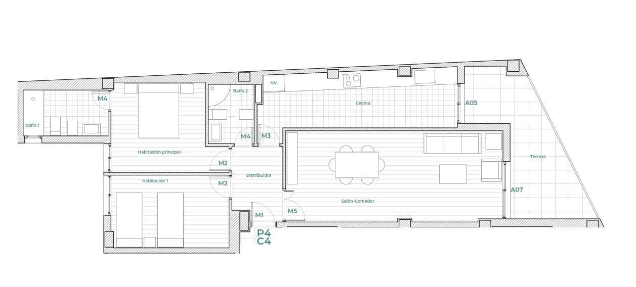 Piso de 2 habitaciones en Vinaròs en venta - 153.000 € (Ref: 9497157)