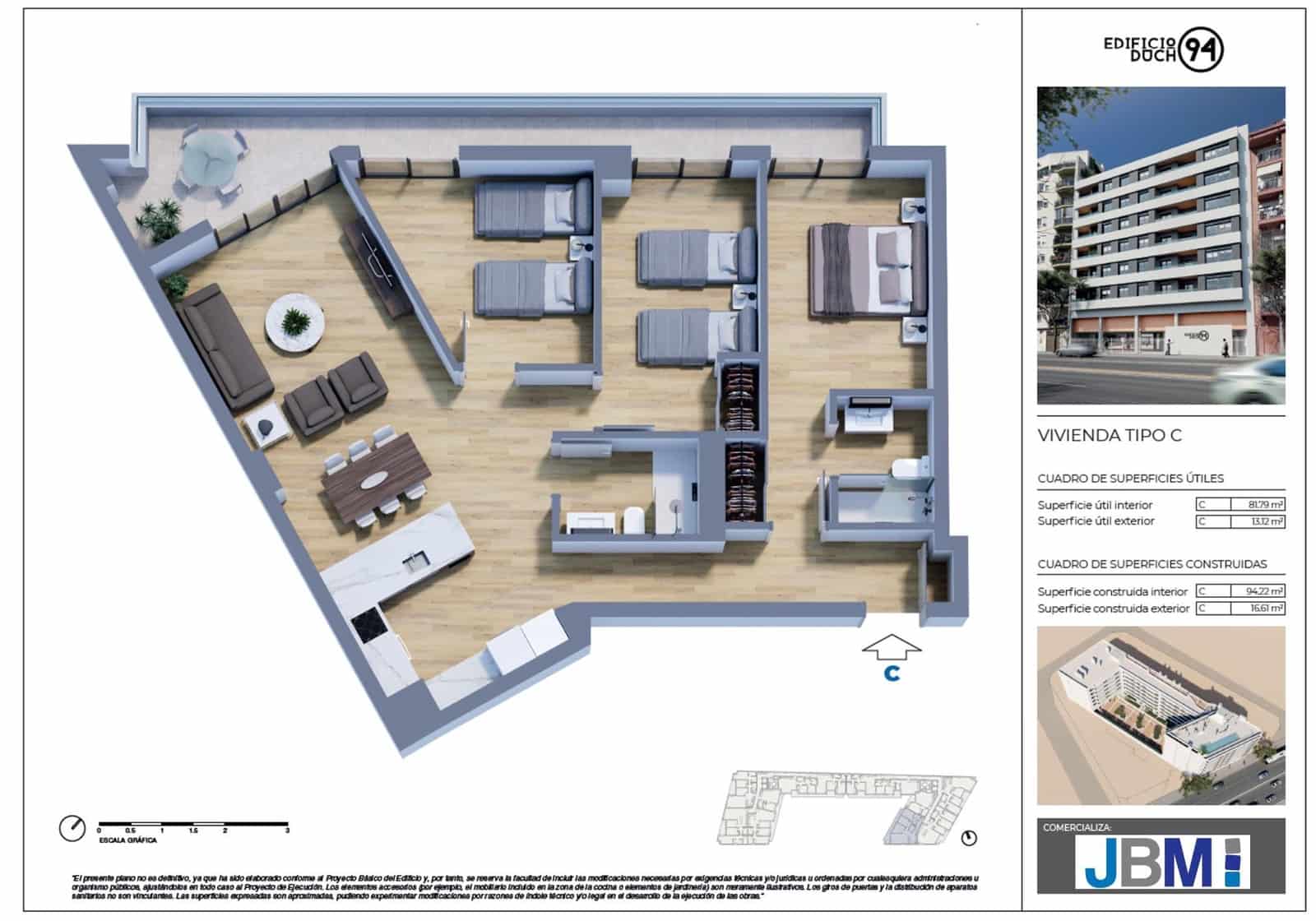 3 bedroom Flat for sale in Castello de la Plana with pool garage - € 242,000 (Ref: 9543549)