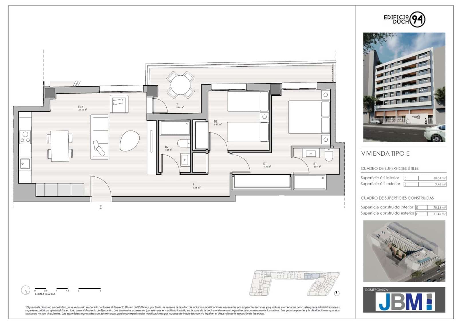 Piso de 2 habitaciones en Castelló de la Plana en venta con piscina garaje - 208.000 € (Ref: 9543550)
