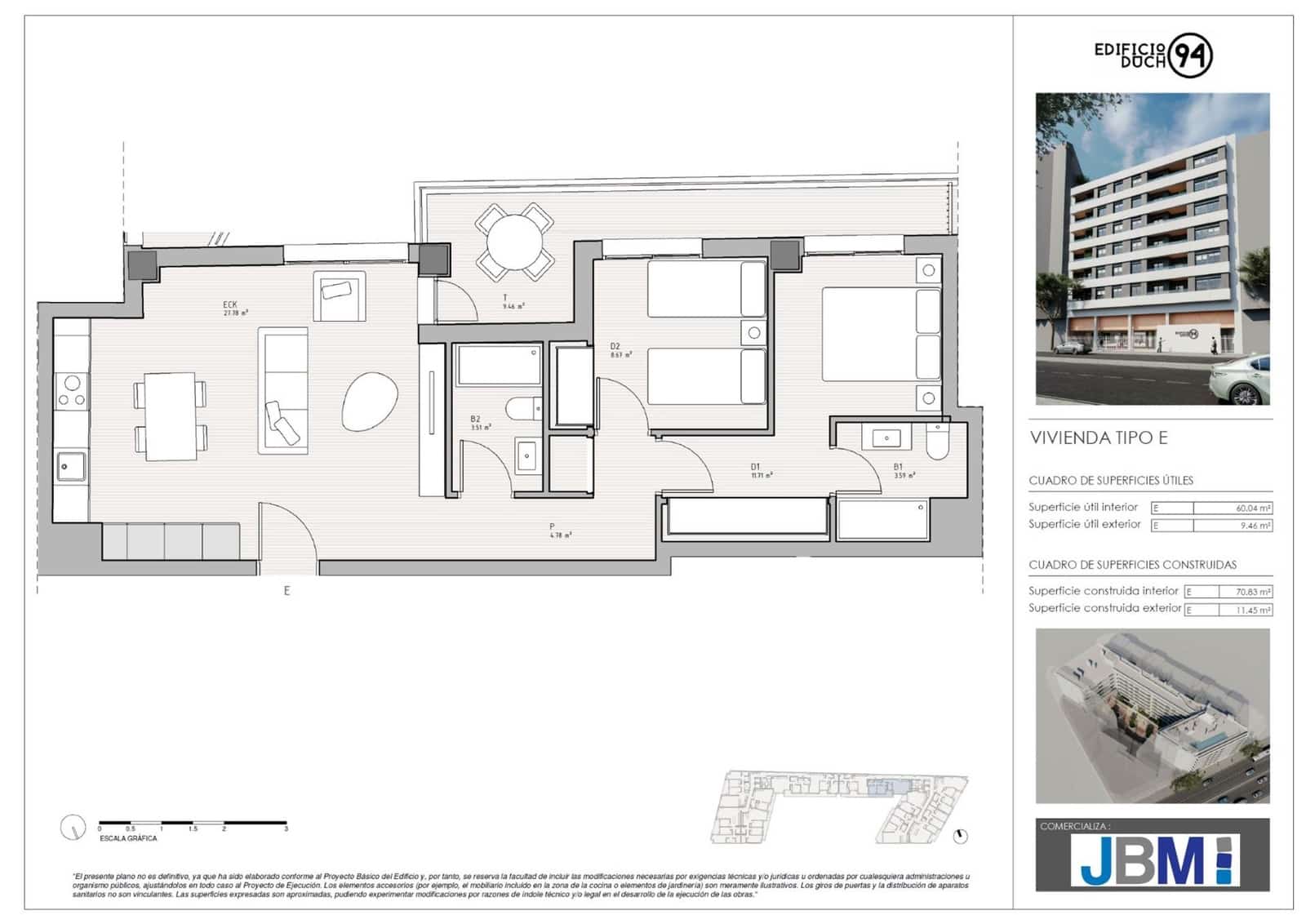 2 bedroom Flat for sale in Castello de la Plana with pool garage - € 218,000 (Ref: 9543550)