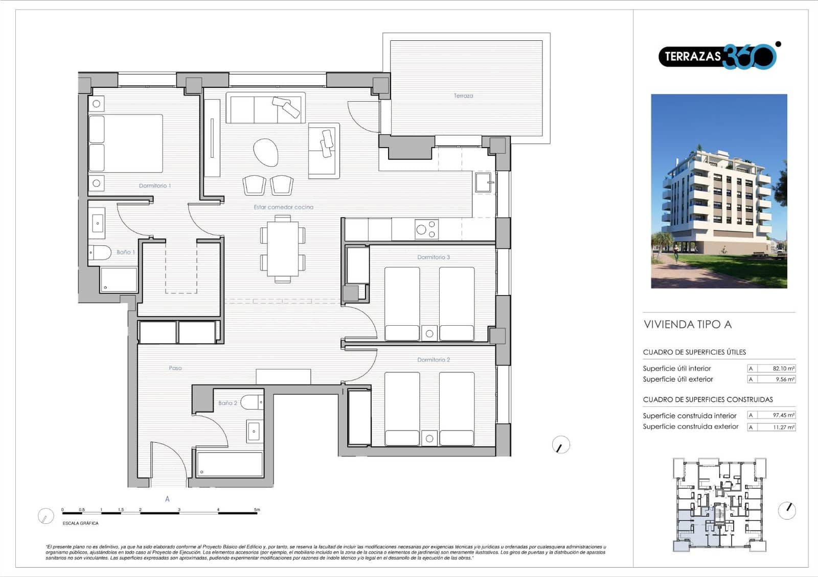3 Zimmer Wohnung zu verkaufen in Castello de la Plana mit Pool - 250.000 € (Ref: 9578748)