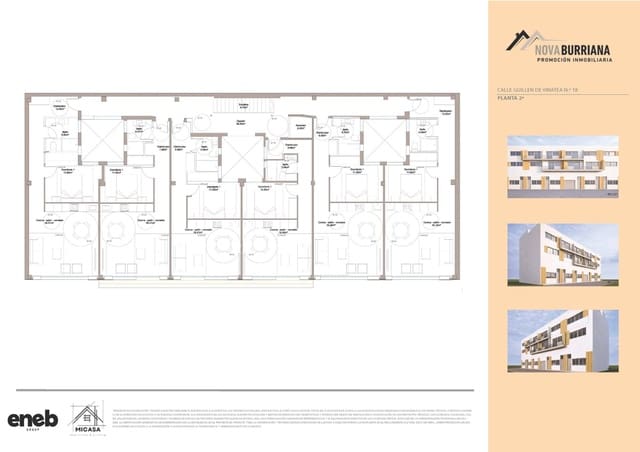 1 Zimmer Wohnung zu verkaufen in Burriana / Borriana mit Garage - 99.000 € (Ref: 9920399)