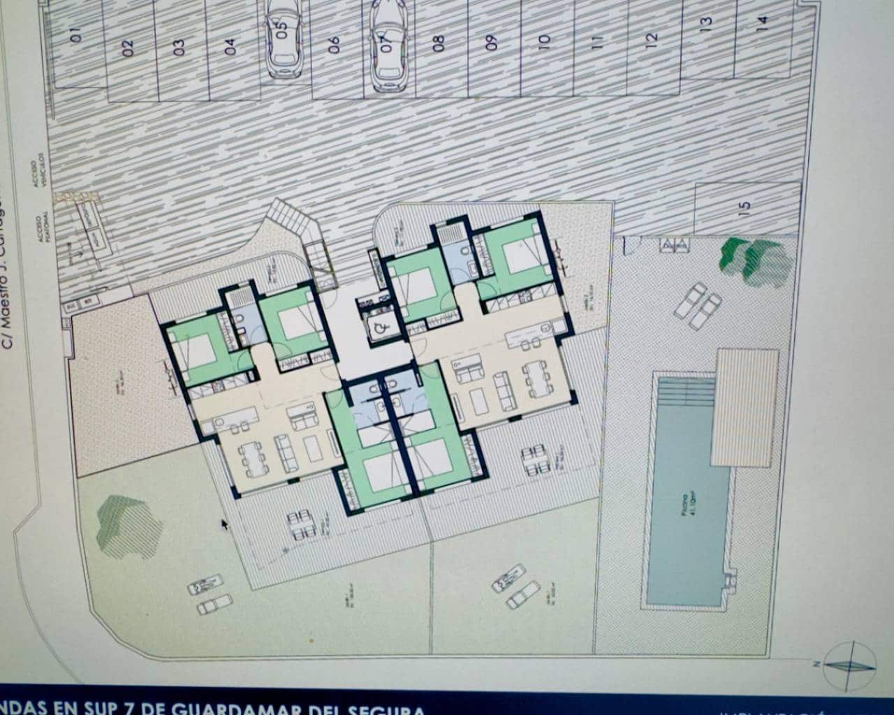 3 slaapkamer Appartement te koop in Guardamar del Segura met zwembad garage - € 350.000 (Ref: 9426122)