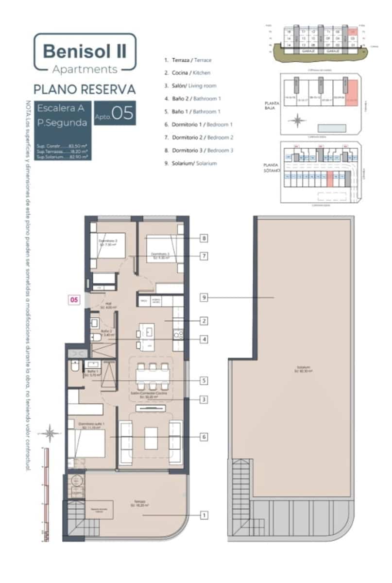 3 bedroom Apartment for sale in Benijofar with pool garage - € 349,000 (Ref: 9503874)