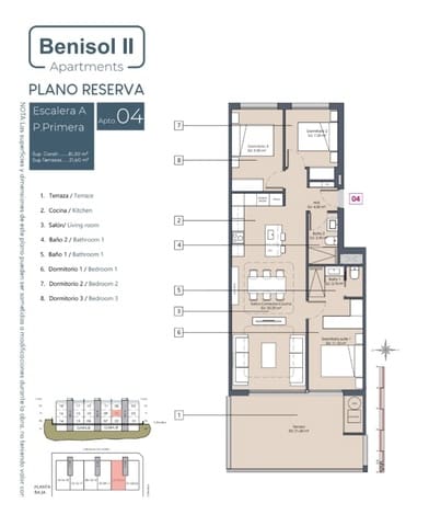3 camera da letto Appartamento in vendita in Benijófar con piscina garage - 349.000 € (Rif: 9511843)