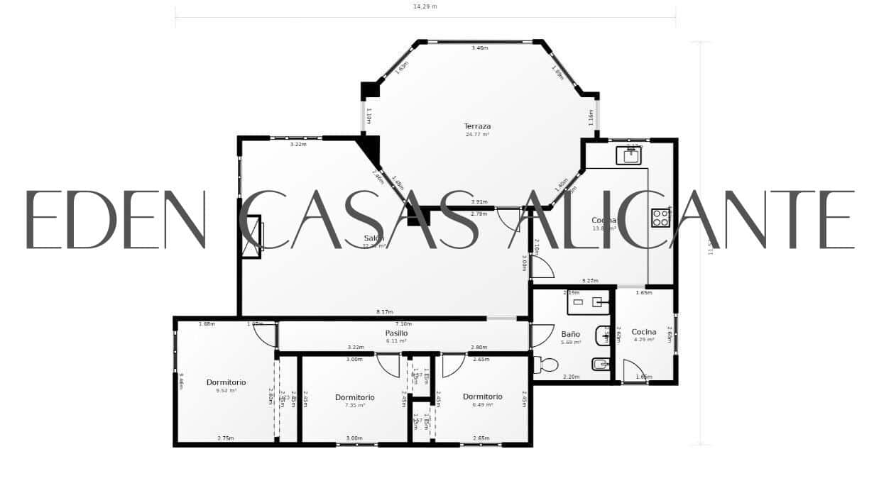 3 slaapkamer Villa te koop in Muchamiel / Mutxamel met zwembad - € 419.900 (Ref: 10047485)