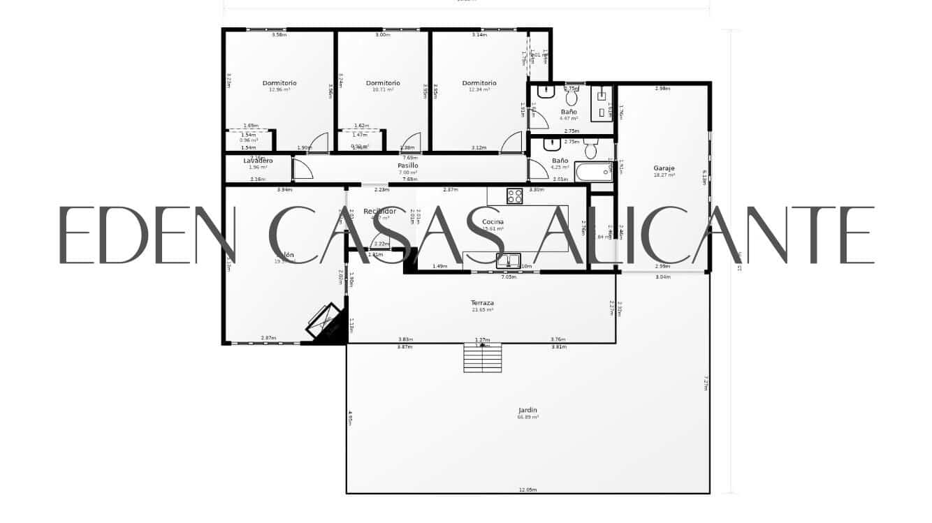 3 bedroom Villa for sale in Busot with pool garage - € 435,000 (Ref: 10168647)