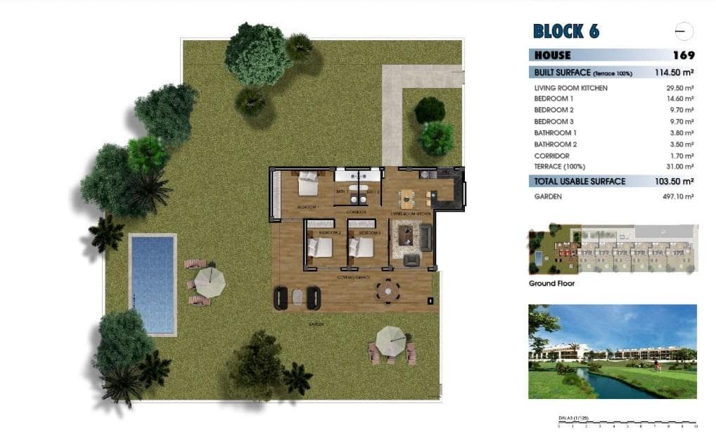 Apartamento de 3 habitaciones en Los Alcázares en venta con piscina - 420.000 € (Ref: 8748171)