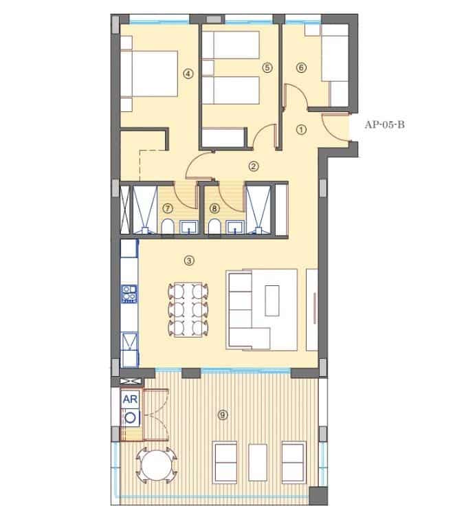 3 soveværelse Lejlighed til salg i Muchamiel / Mutxamel med swimmingpool garage - € 310.500 (Ref: 9029716)
