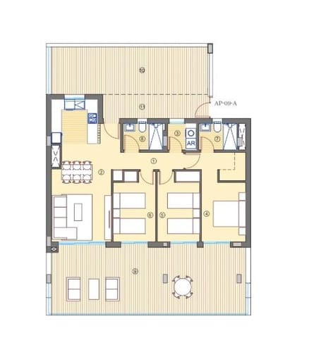 Ático de 3 habitaciones en Muchamiel / Mutxamel en venta con piscina garaje - 431.250 € (Ref: 9042494)