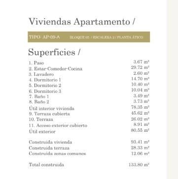 3 soveværelse Penthouse til salg i Muchamiel / Mutxamel med swimmingpool garage - € 431.250 (Ref: 9042494)